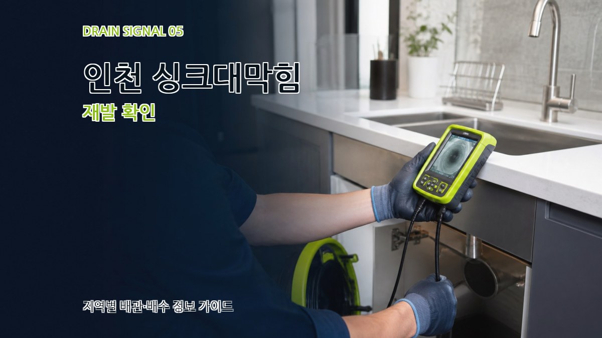 인천 싱크대막힘 재발 확인