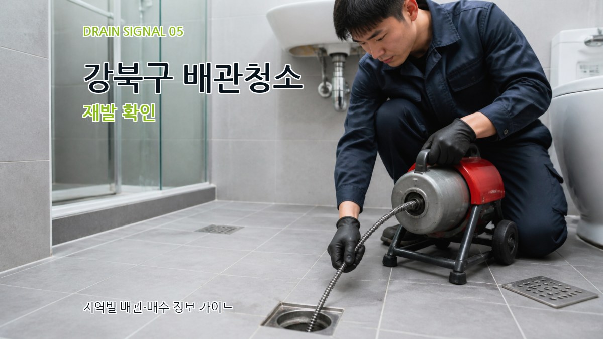 강북구 배관청소 재발 확인