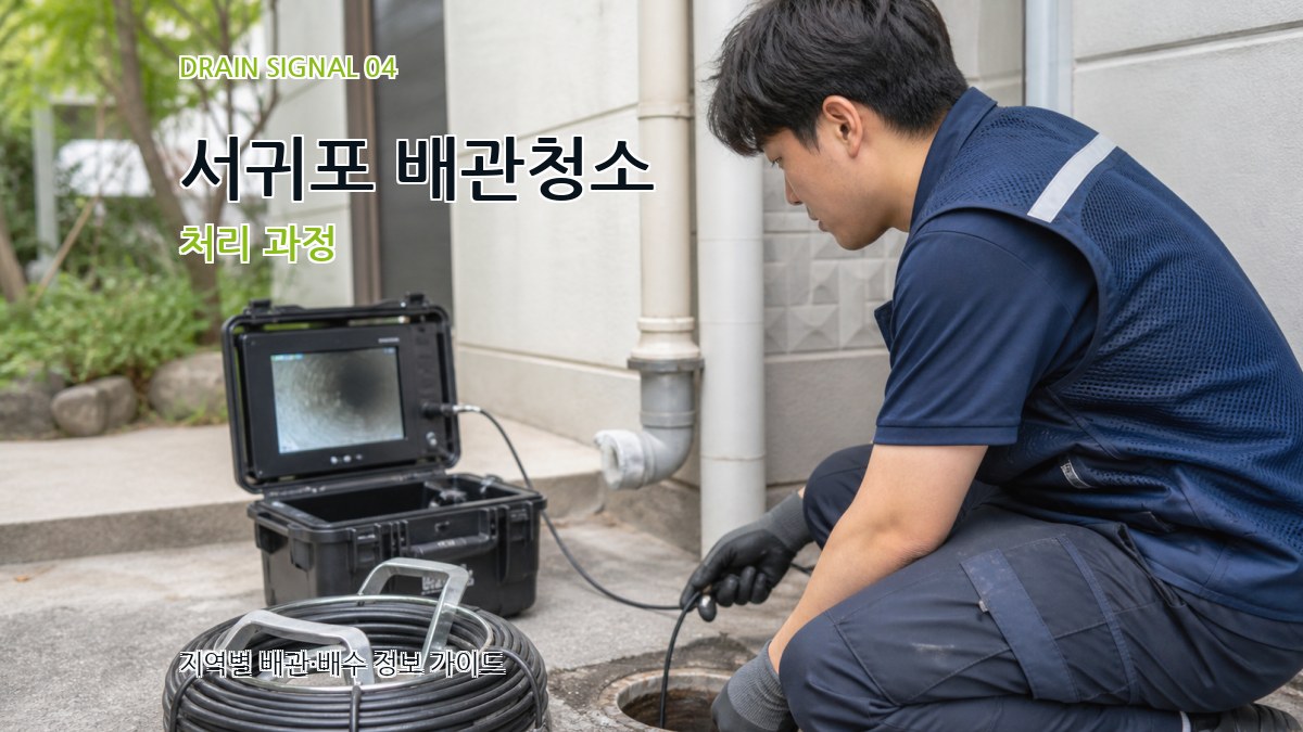 서귀포 배관청소 처리 과정