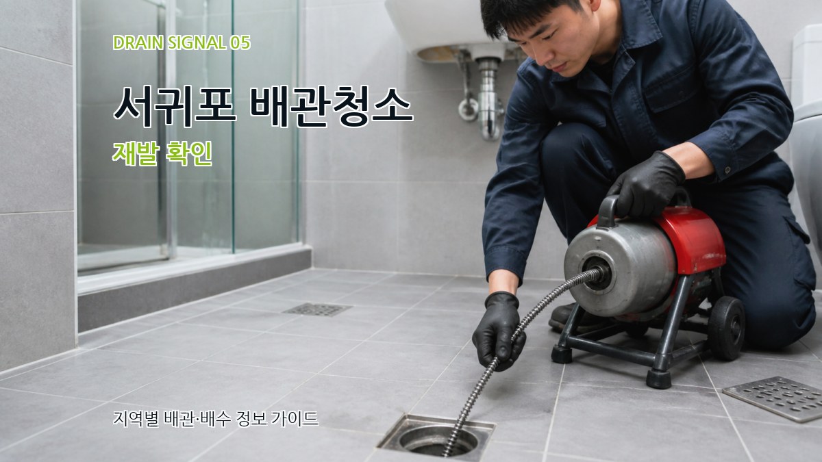 서귀포 배관청소 재발 확인