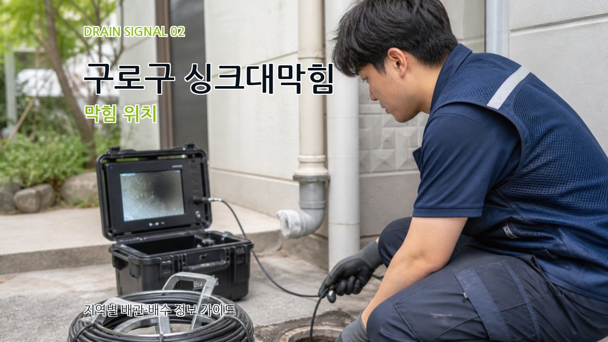 구로구 싱크대막힘 막힘 위치