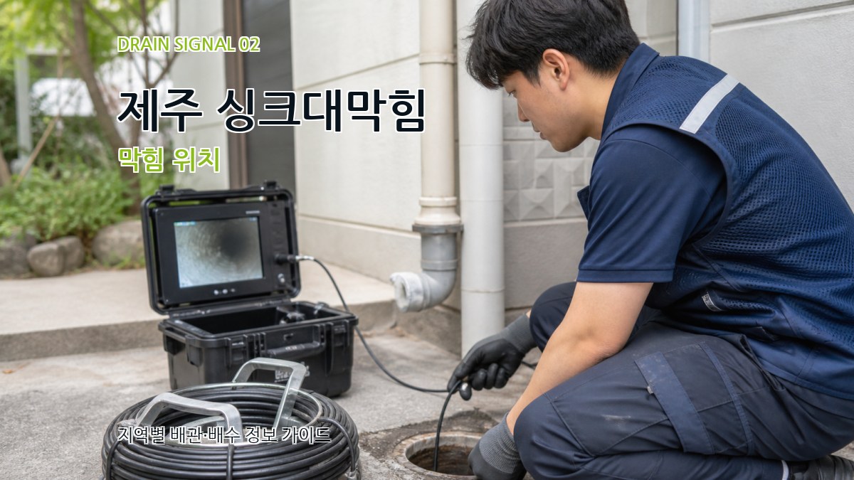 제주 싱크대막힘 막힘 위치