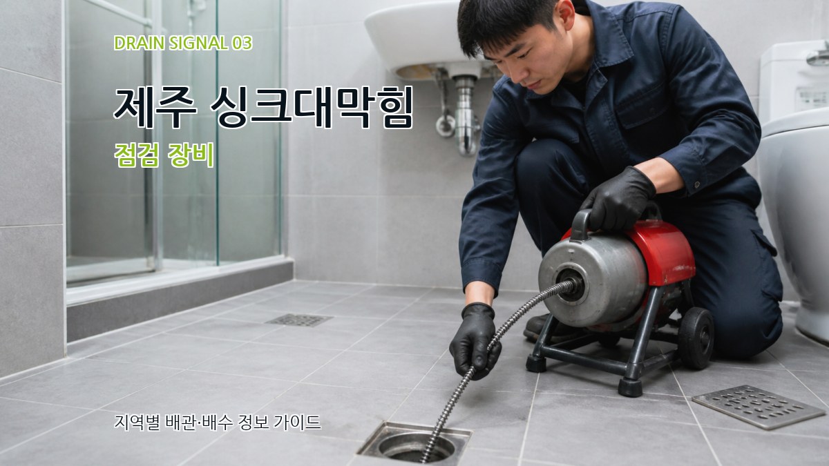 제주 싱크대막힘 점검 장비