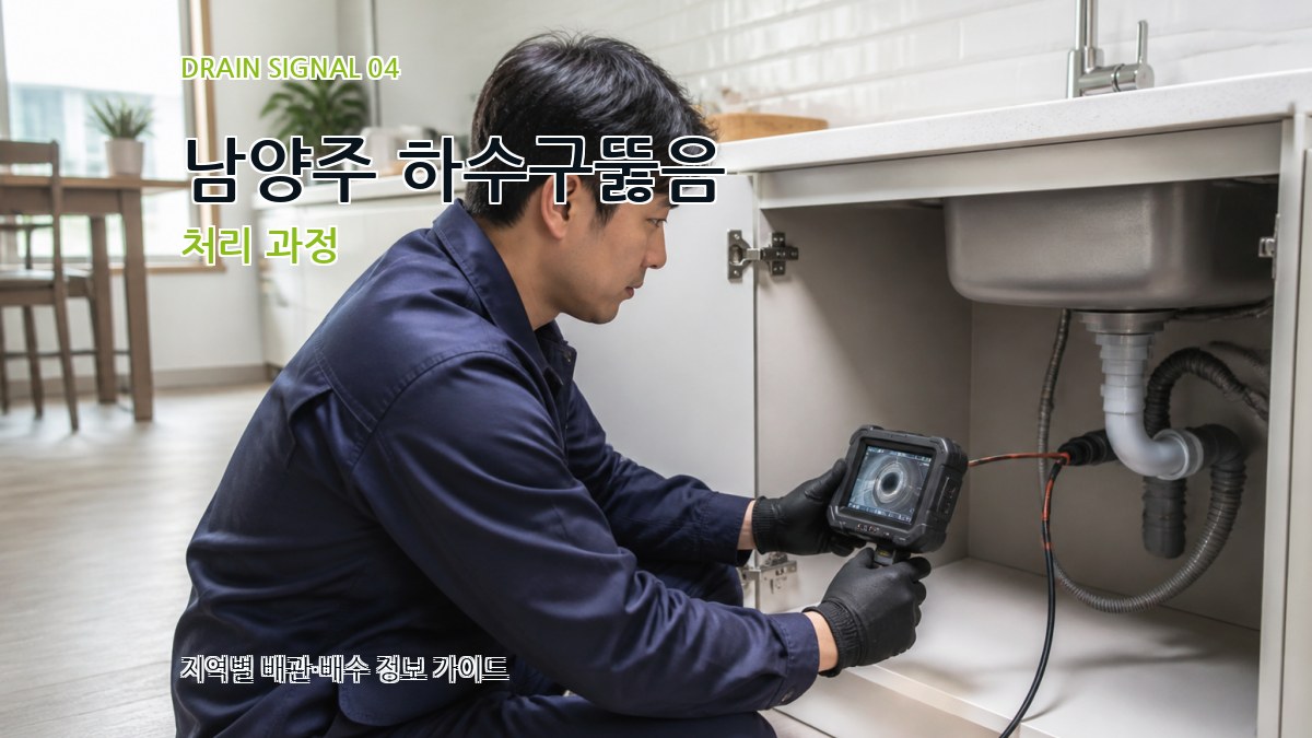 남양주 하수구뚫음 처리 과정