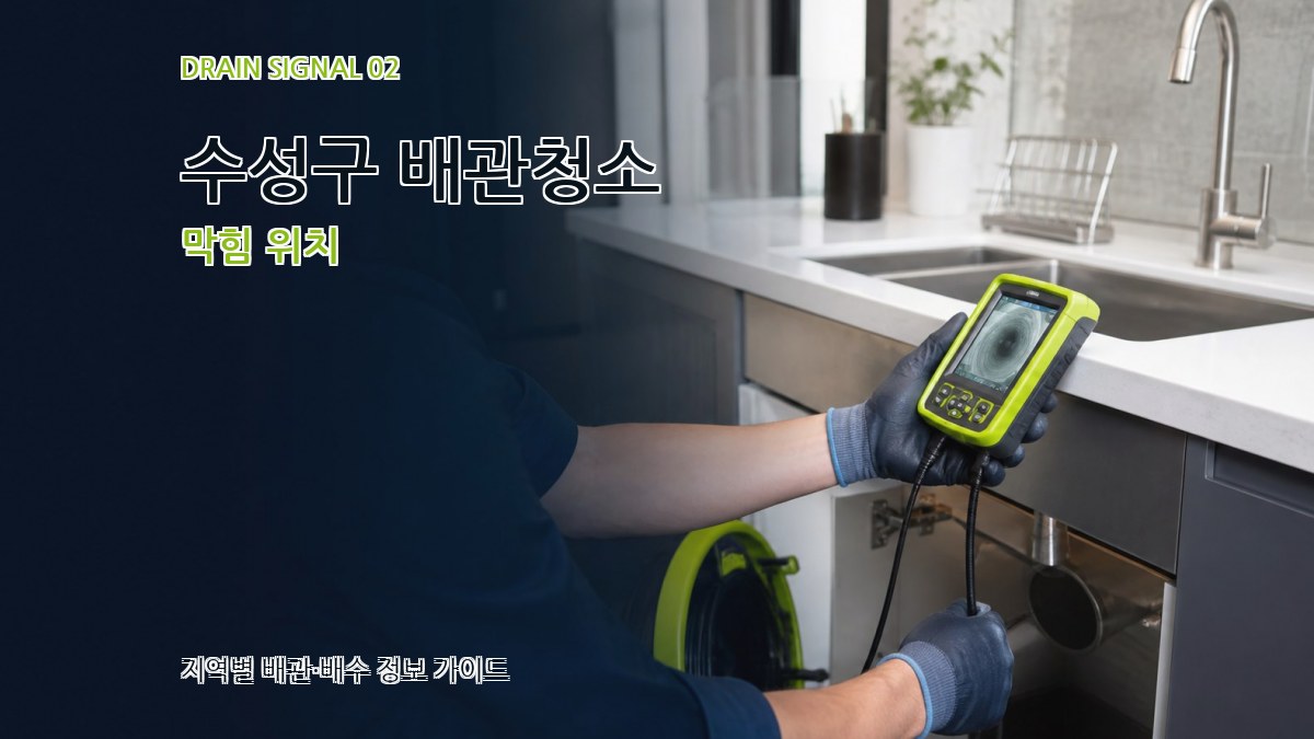 수성구 배관청소 막힘 위치