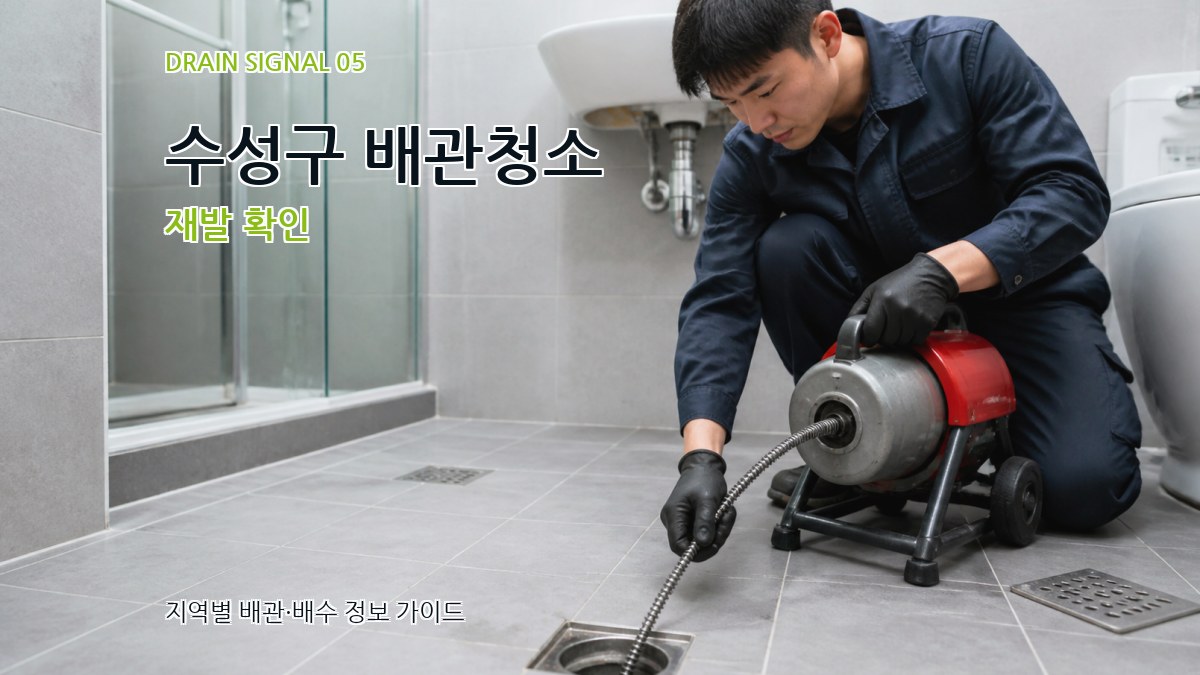 수성구 배관청소 재발 확인