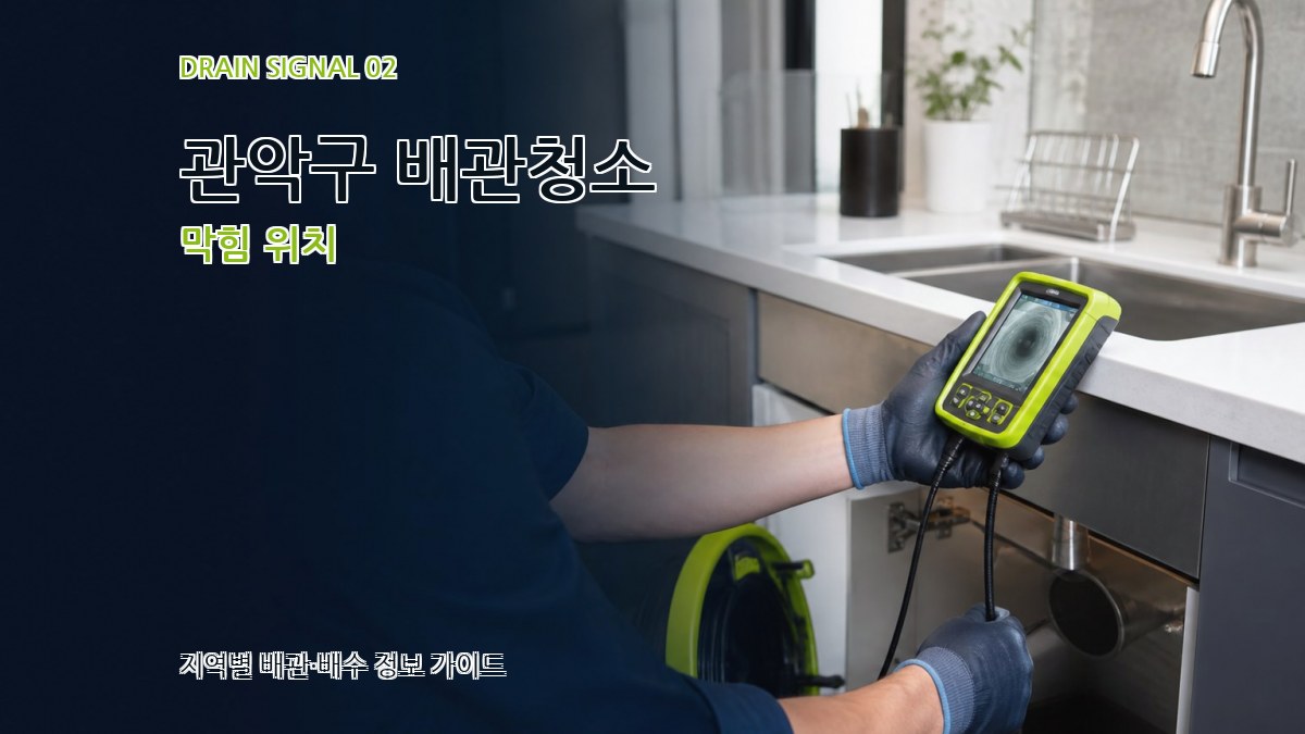 관악구 배관청소 막힘 위치