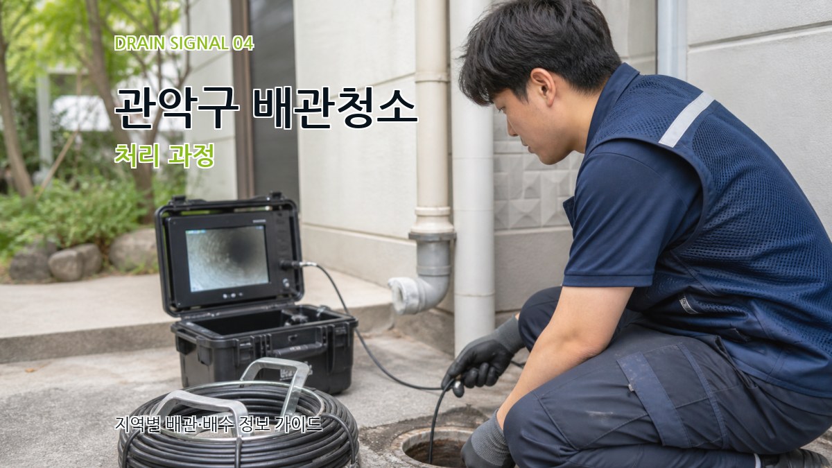 관악구 배관청소 처리 과정