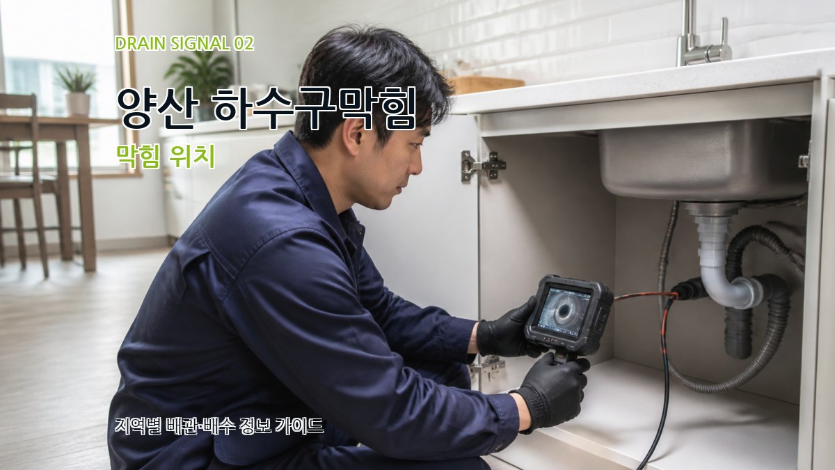 양산 하수구막힘 막힘 위치