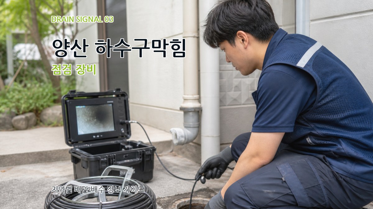 양산 하수구막힘 점검 장비