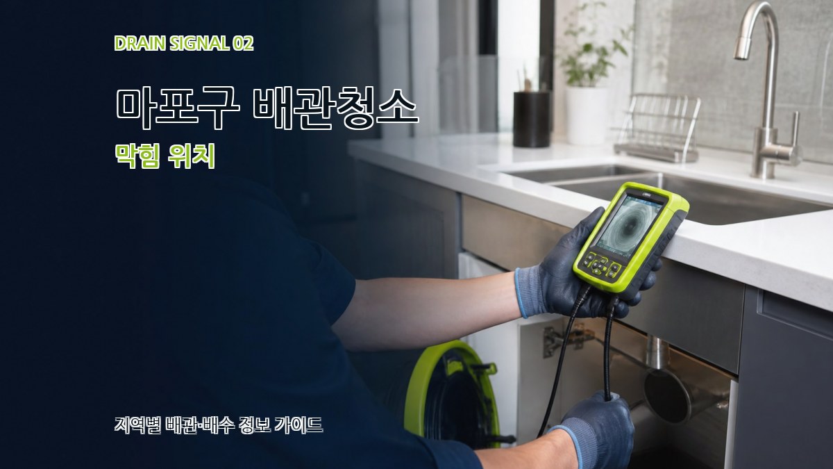 마포구 배관청소 막힘 위치