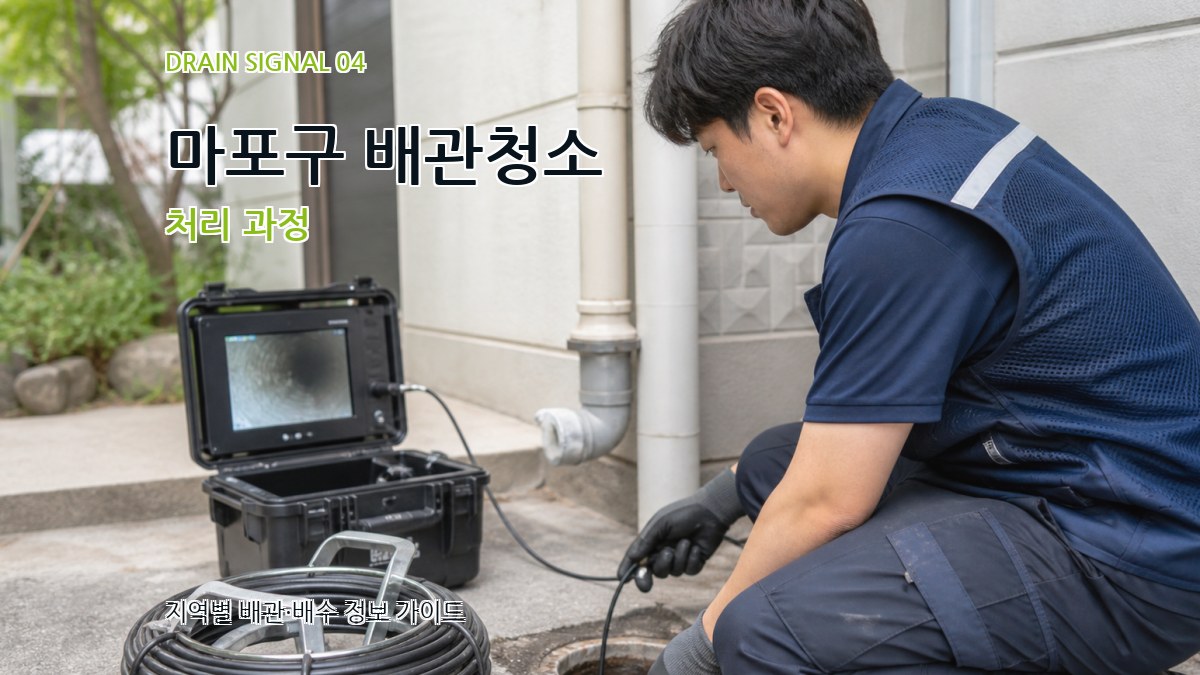 마포구 배관청소 처리 과정