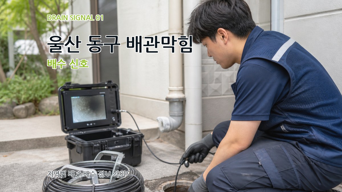 울산 동구 배관막힘