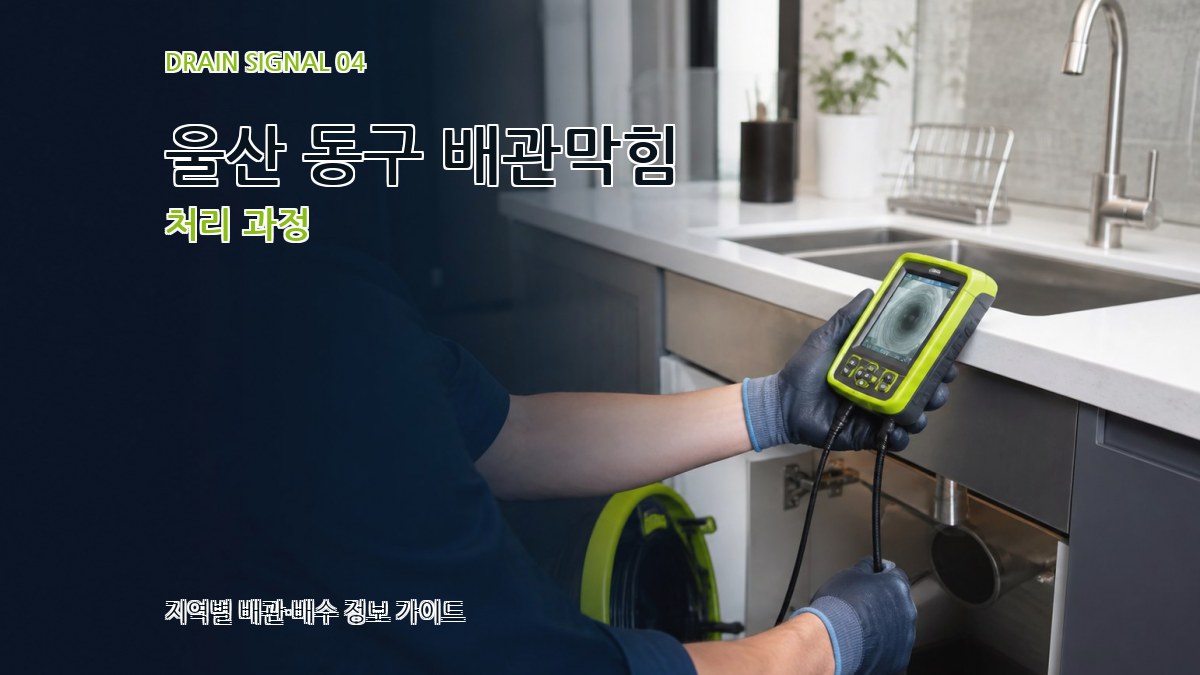울산 동구 배관막힘 처리 과정