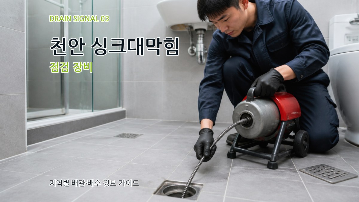 천안 싱크대막힘 점검 장비