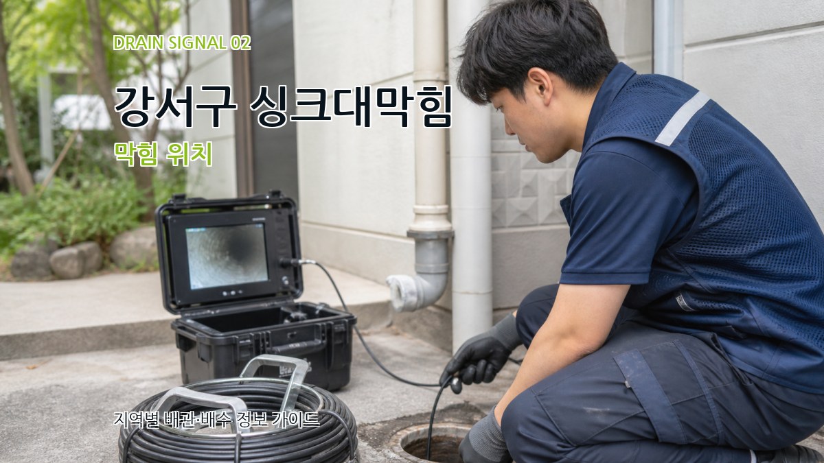 강서구 싱크대막힘 막힘 위치