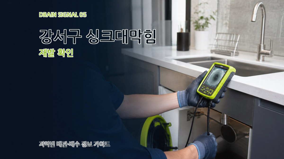 강서구 싱크대막힘 재발 확인