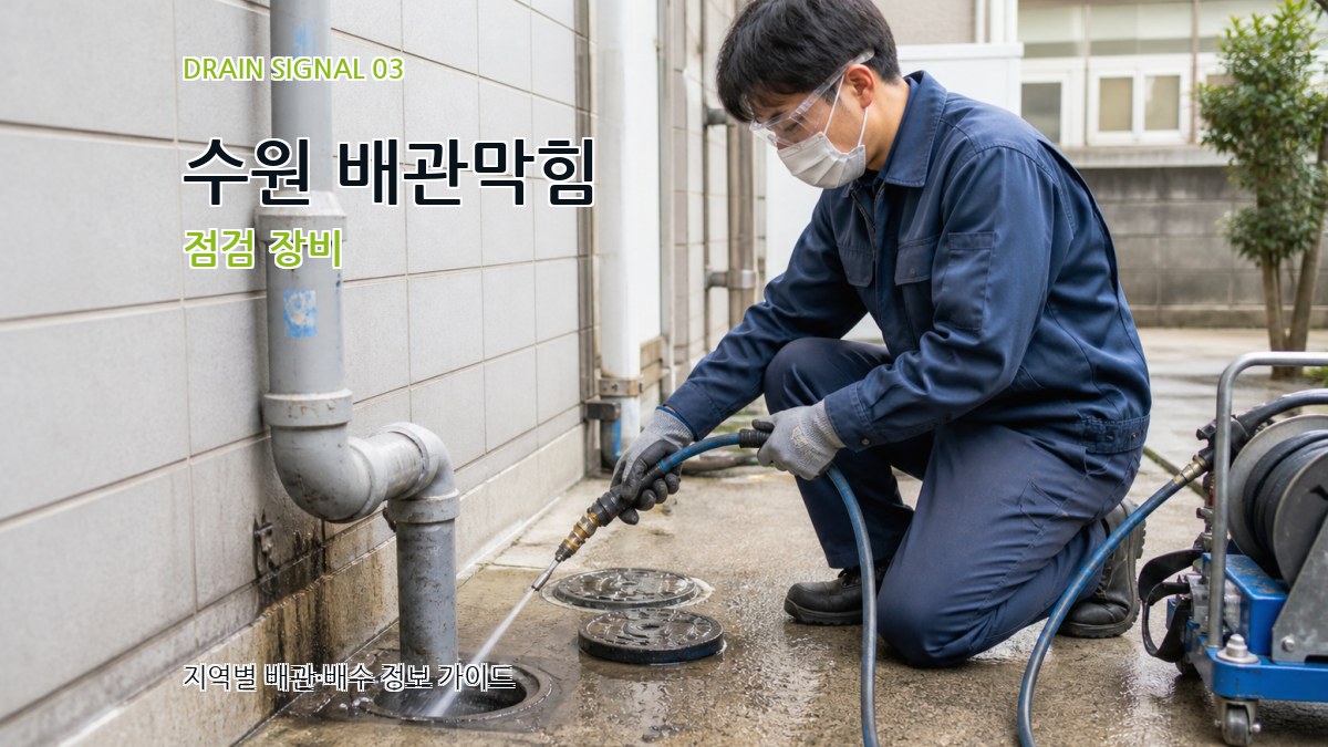수원 배관막힘 점검 장비