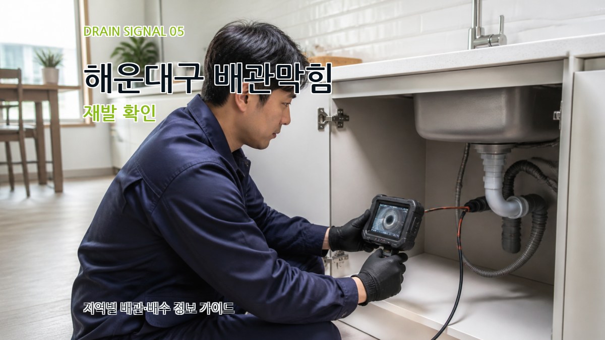 해운대구 배관막힘 재발 확인