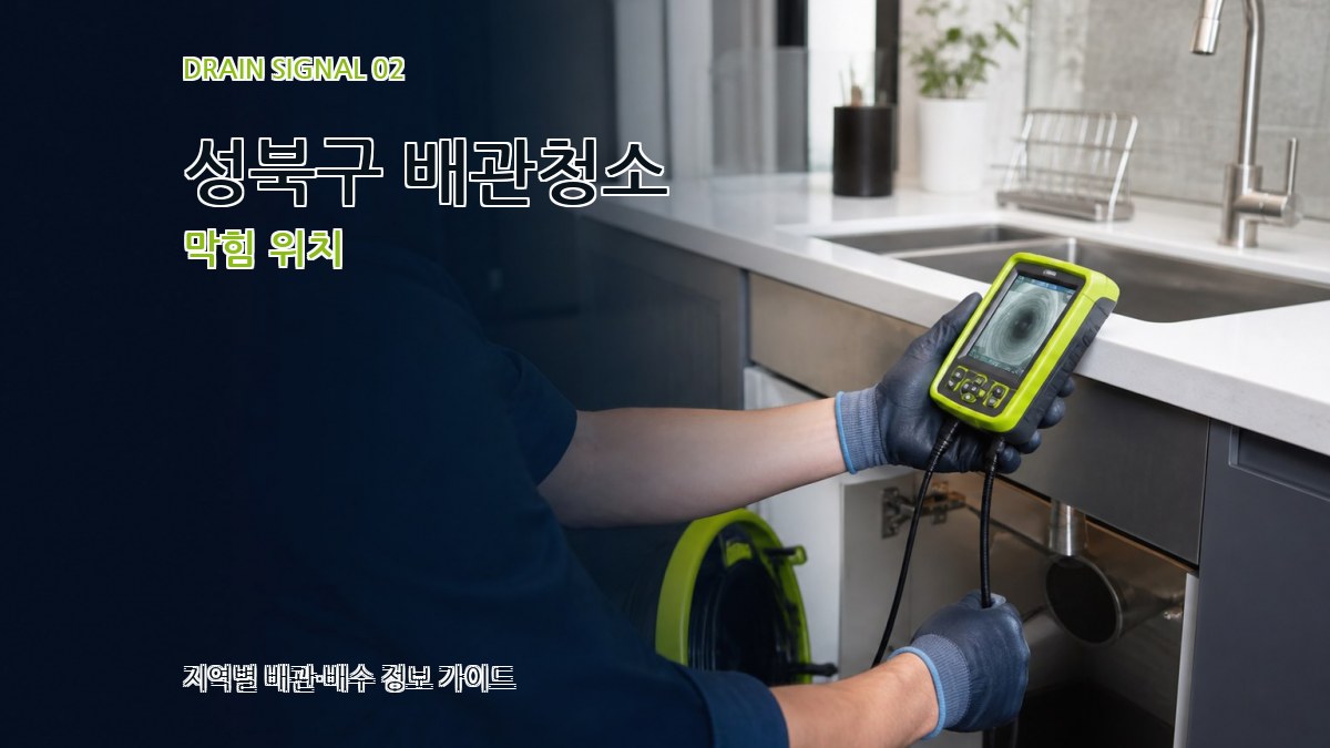 성북구 배관청소 막힘 위치