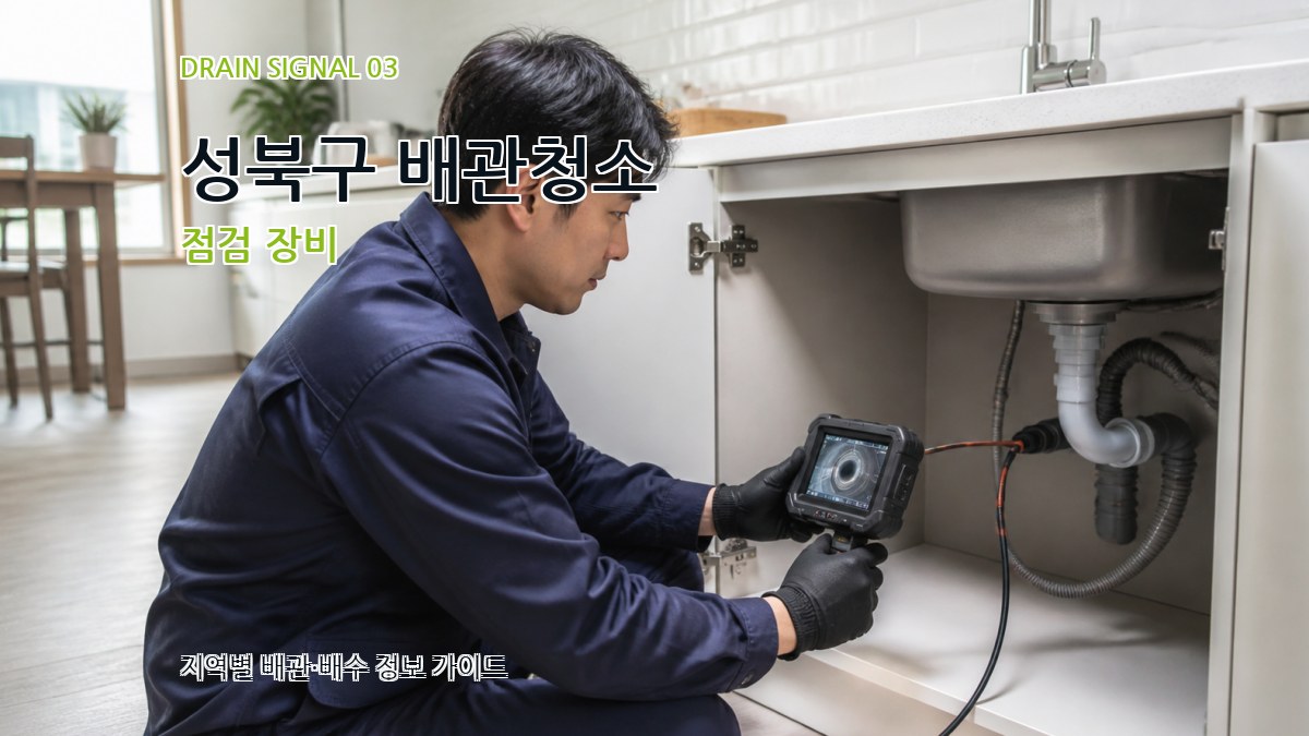 성북구 배관청소 점검 장비