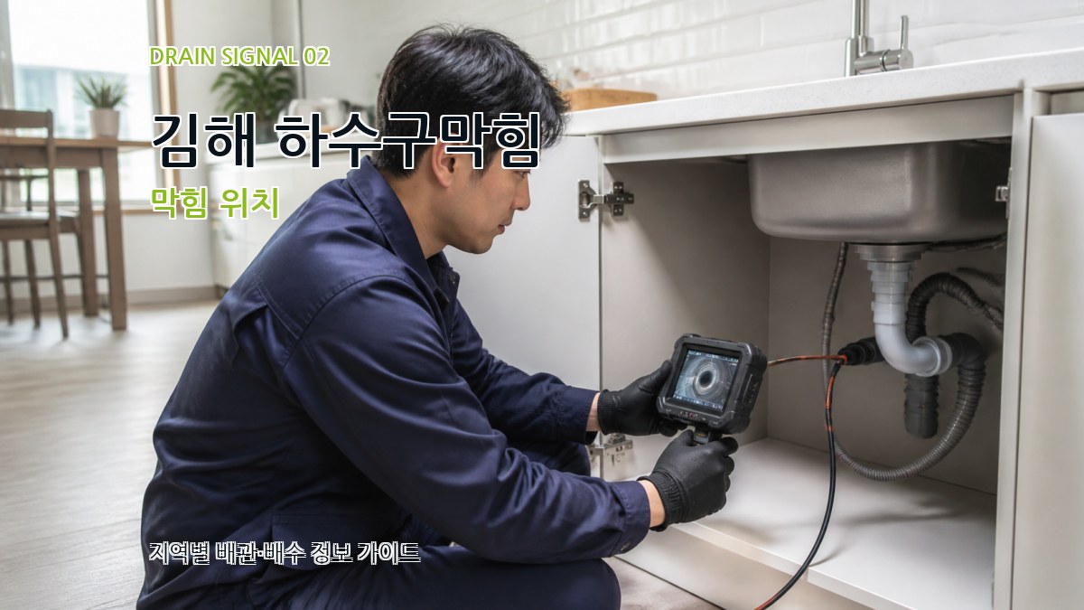 김해 하수구막힘 막힘 위치