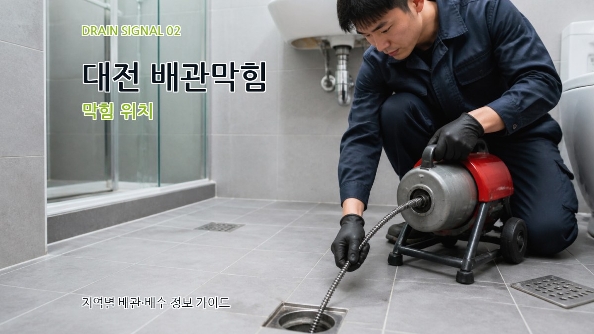 대전 배관막힘 막힘 위치