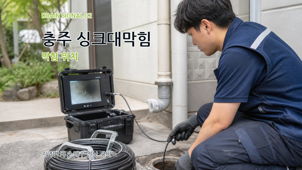 충주 싱크대막힘 막힘 위치