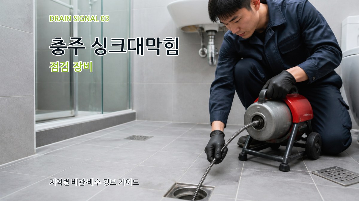 충주 싱크대막힘 점검 장비