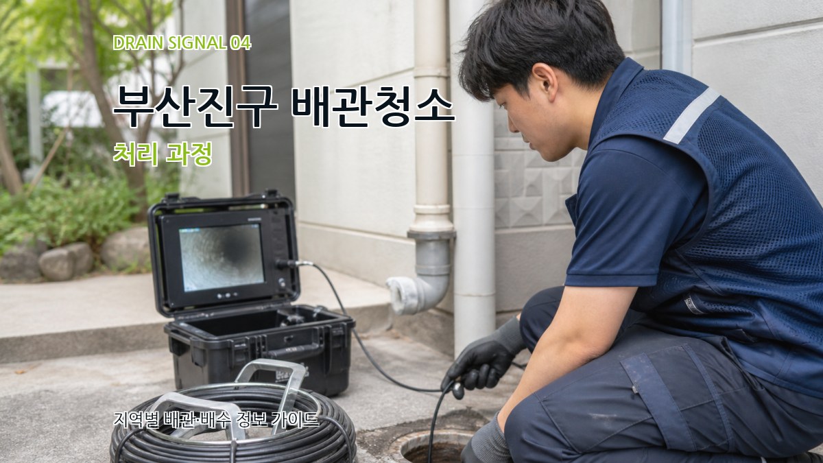 부산진구 배관청소 처리 과정