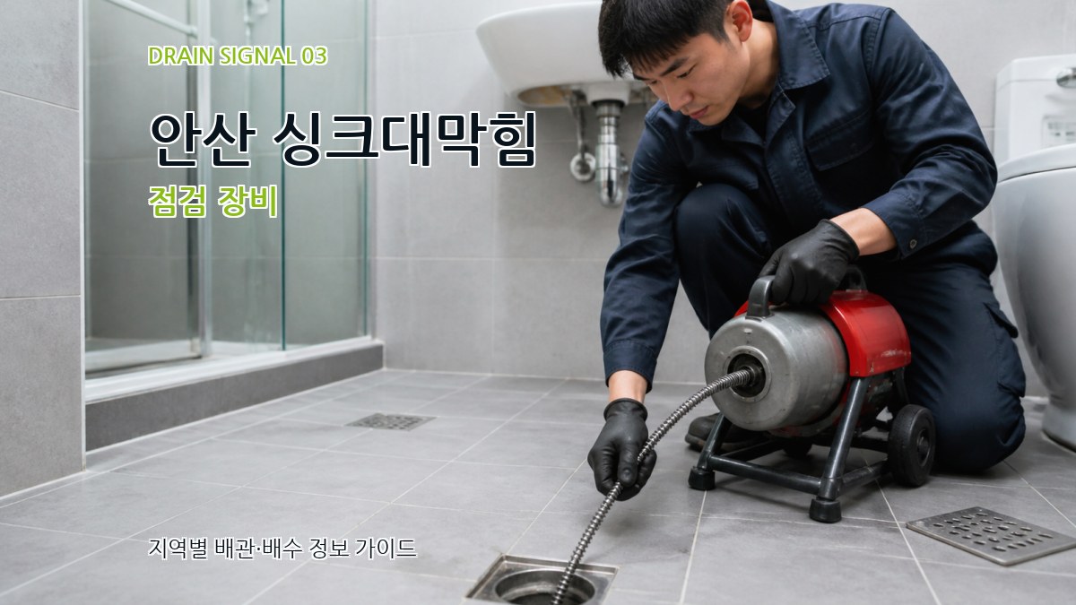 안산 싱크대막힘 점검 장비