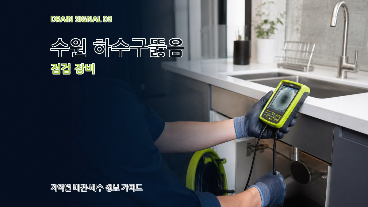수원 하수구뚫음 점검 장비