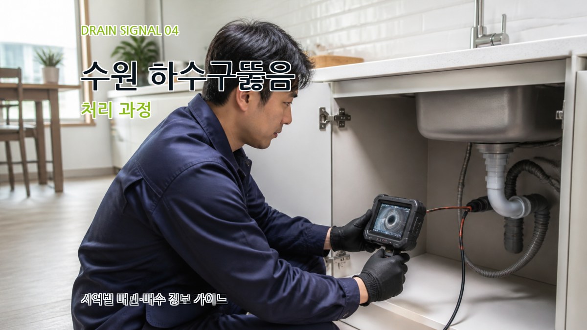 수원 하수구뚫음 처리 과정