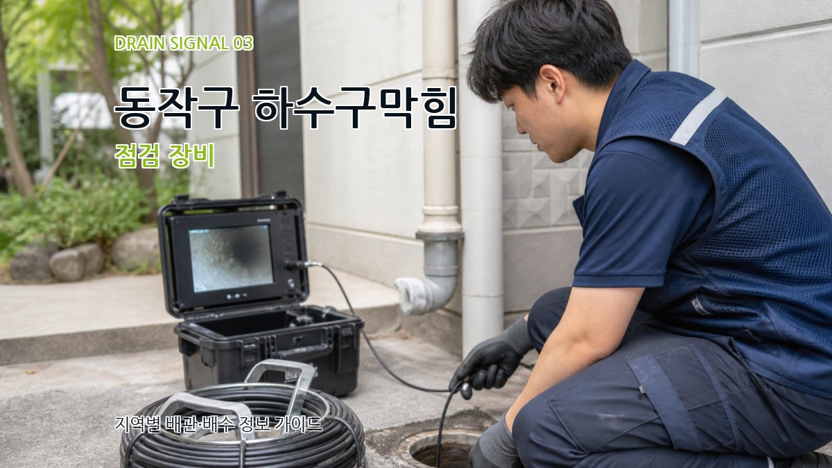 동작구 하수구막힘 점검 장비