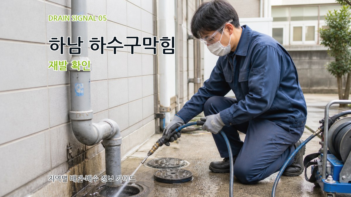 하남 하수구막힘 재발 확인