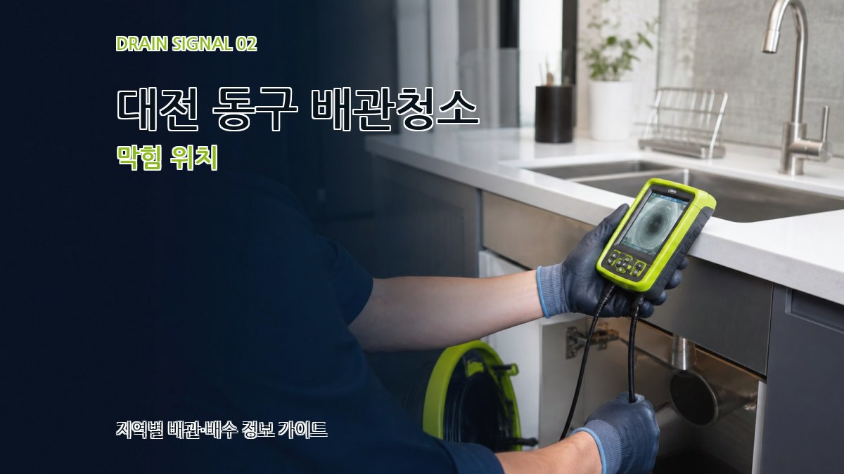 대전 동구 배관청소 막힘 위치