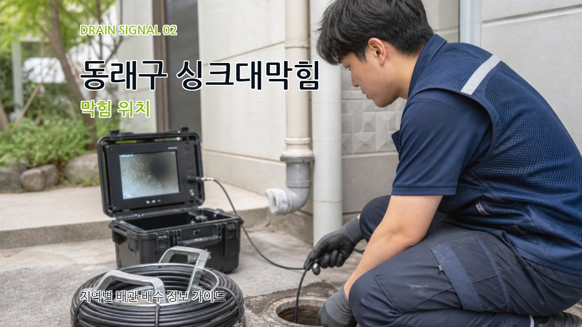 동래구 싱크대막힘 막힘 위치