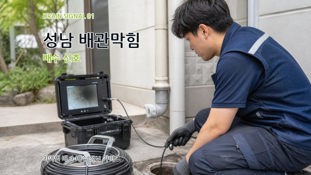 성남 배관막힘