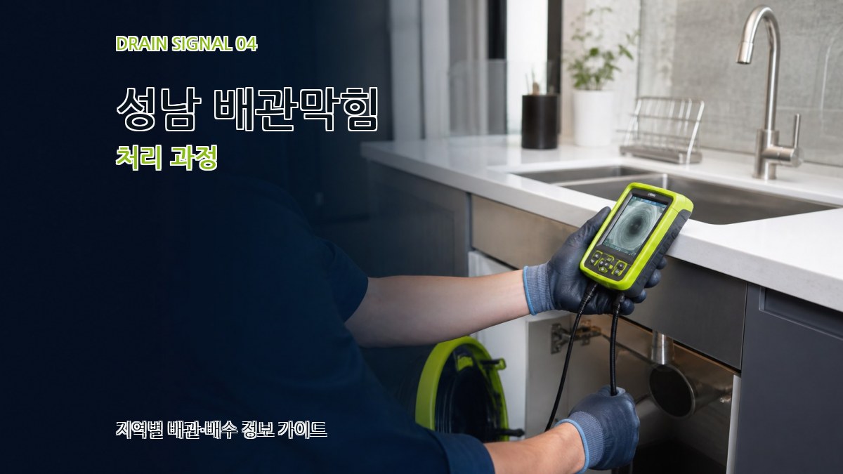 성남 배관막힘 처리 과정