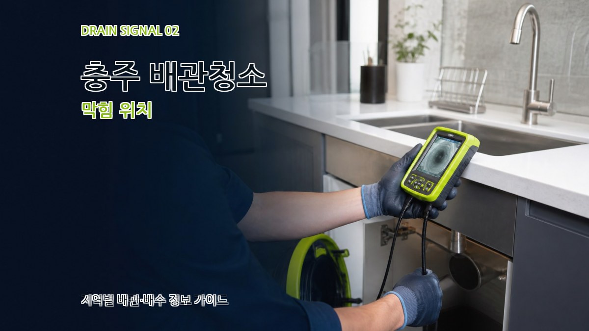 충주 배관청소 막힘 위치