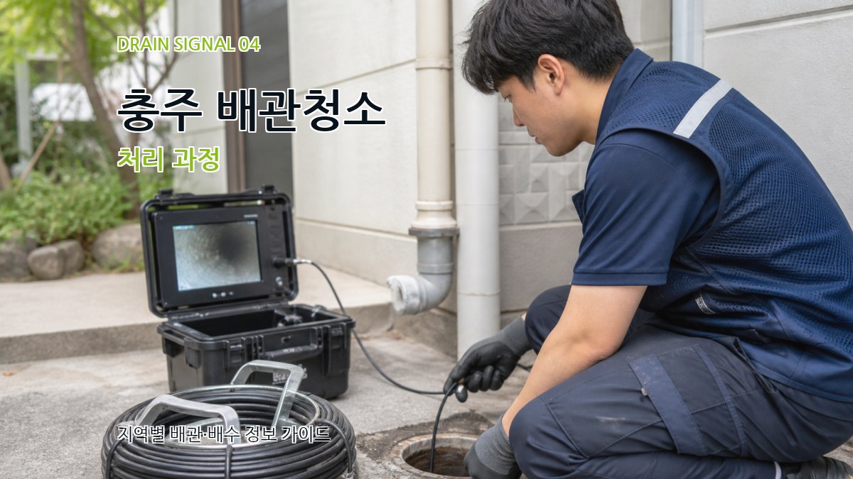 충주 배관청소 처리 과정