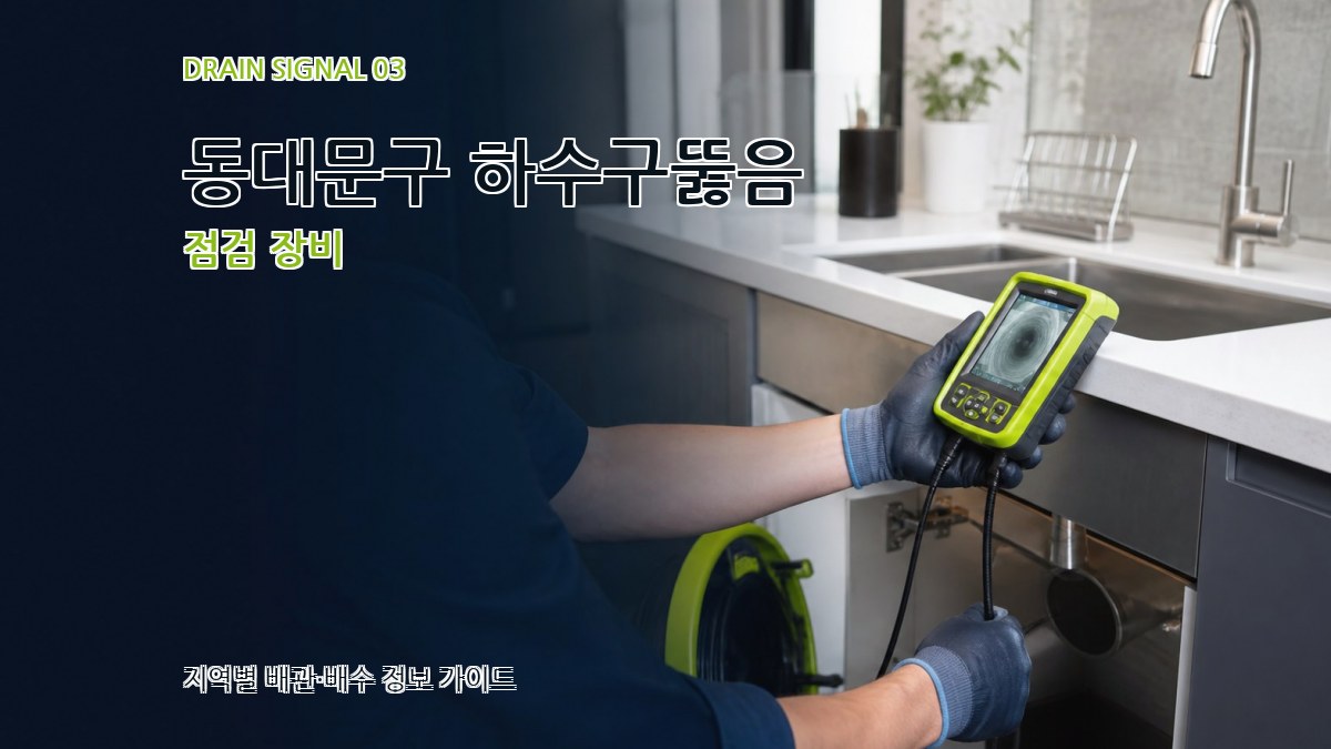 동대문구 하수구뚫음 점검 장비