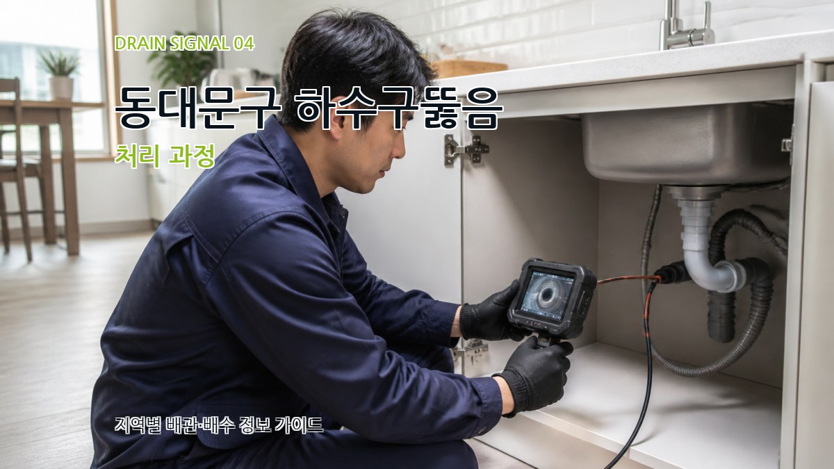 동대문구 하수구뚫음 처리 과정