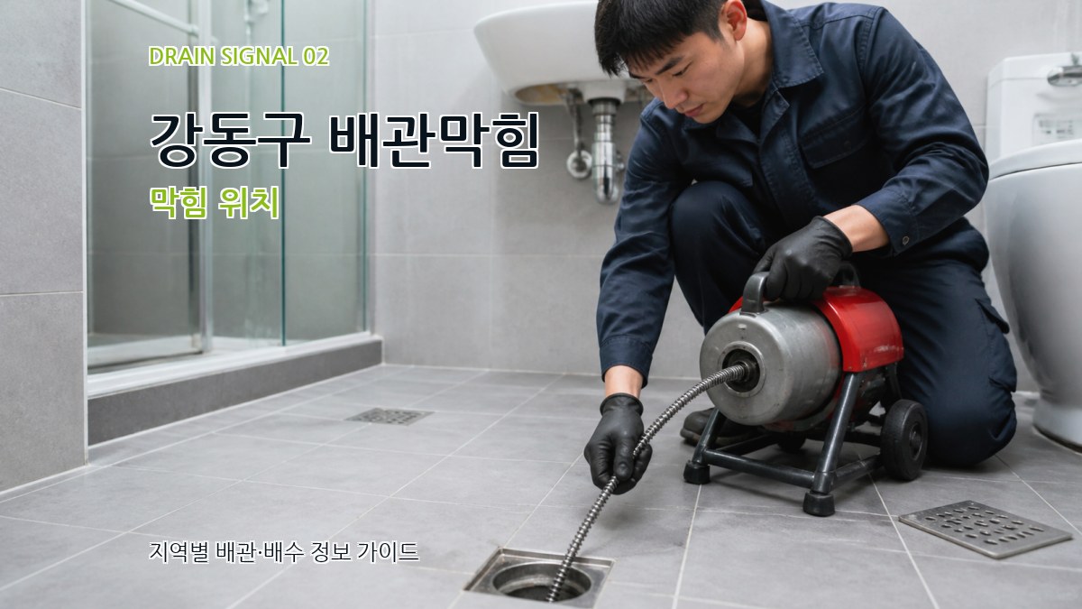 강동구 배관막힘 막힘 위치