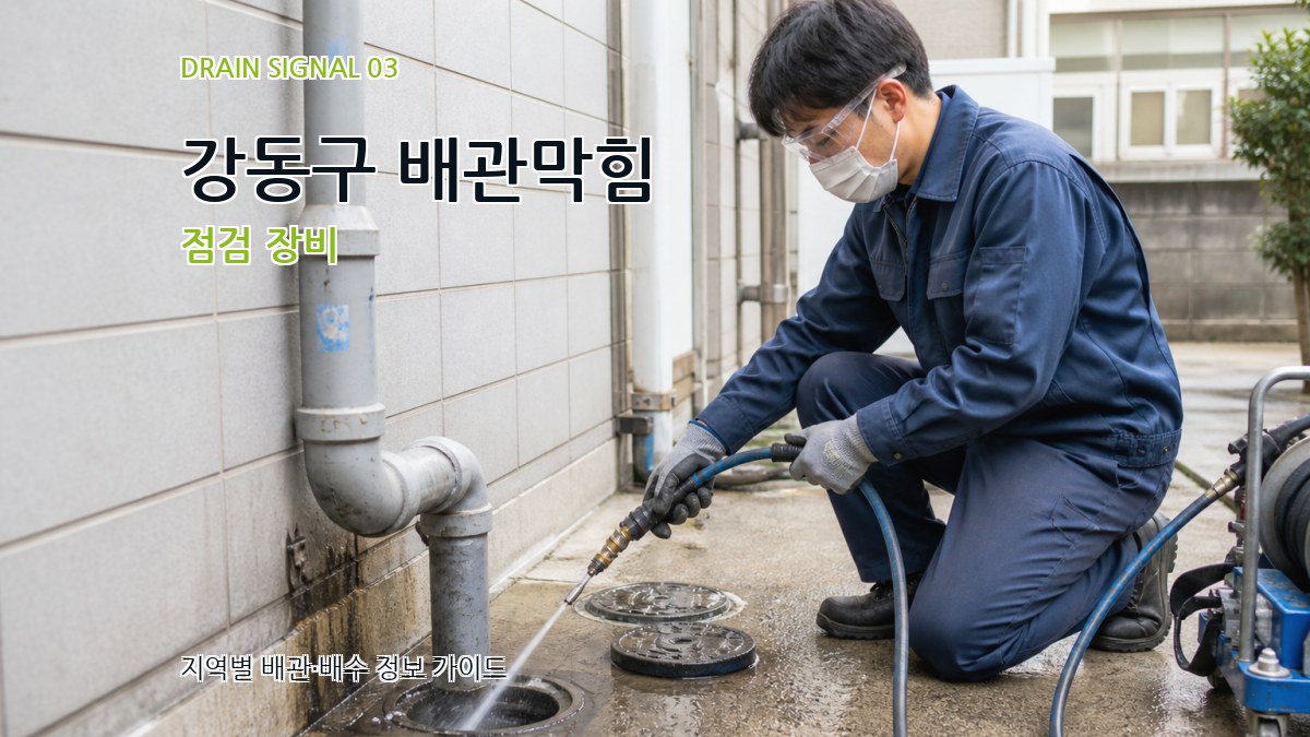 강동구 배관막힘 점검 장비