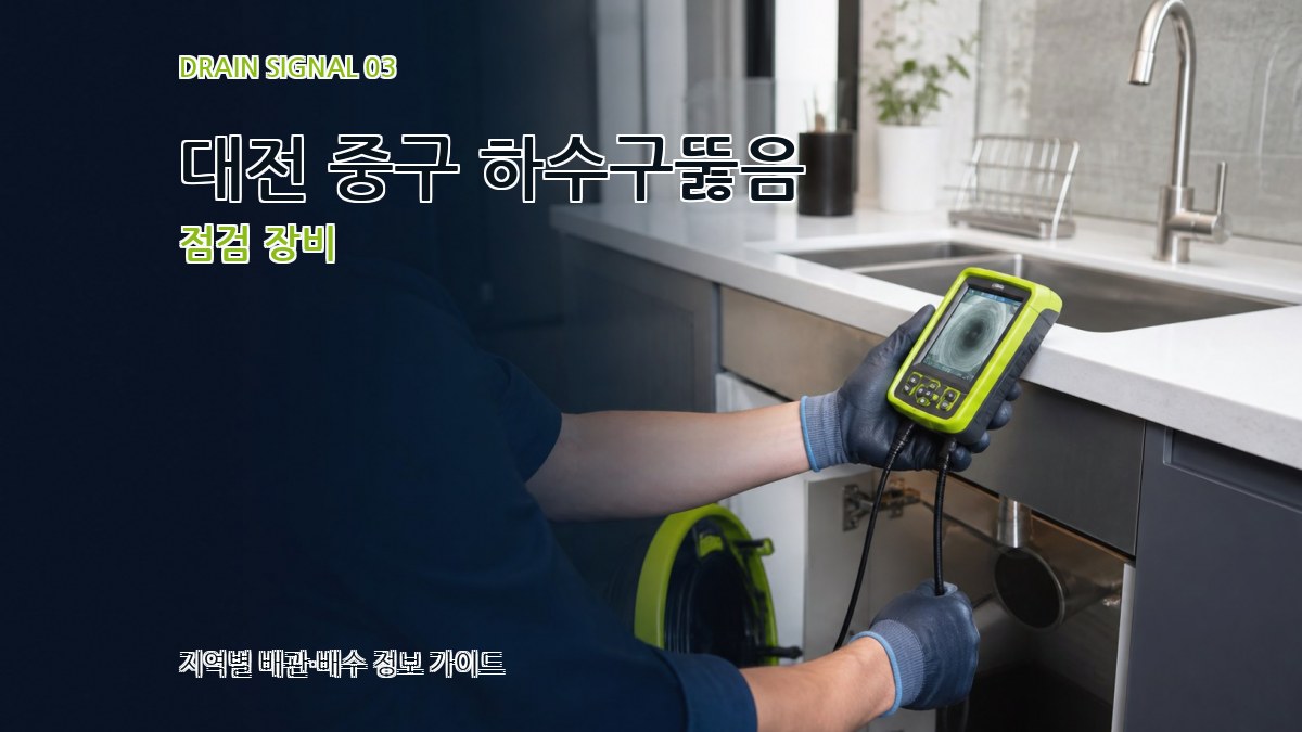 대전 중구 하수구뚫음 점검 장비