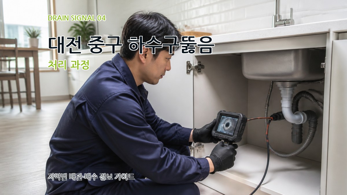 대전 중구 하수구뚫음 처리 과정