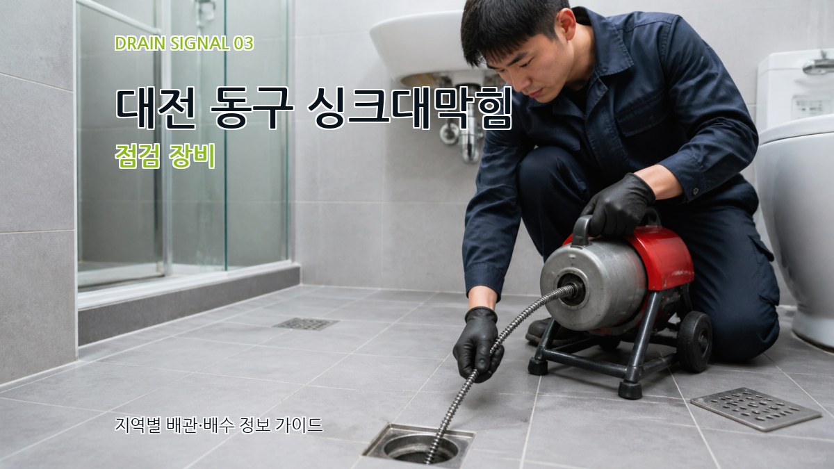 대전 동구 싱크대막힘 점검 장비