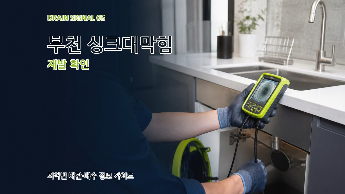 부천 싱크대막힘 재발 확인