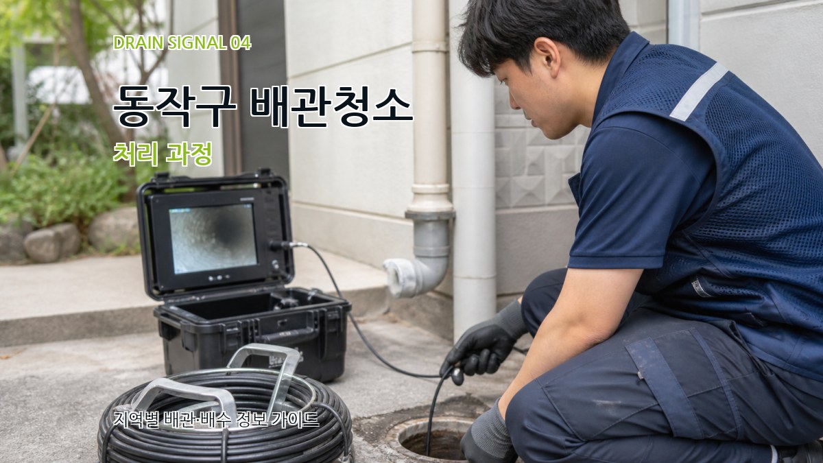 동작구 배관청소 처리 과정